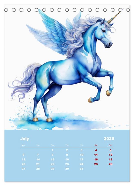 Produktbild: An enchanted world (Desk Calendar 2026 DIN A5 portrait), CALVENDO 12 Month DeskCalendar