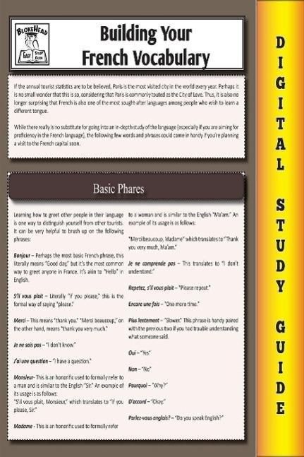 Produktbild: French Vocabulary (Blokehead Easy Study Guide)