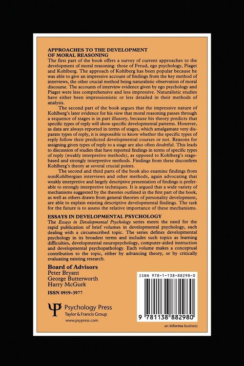 Produktbild: Approaches to the Development of Moral Reasoning
