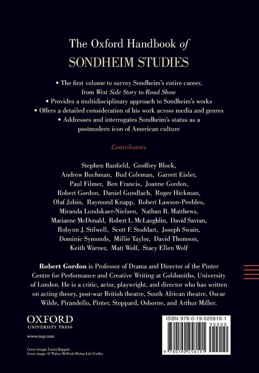 Produktbild: The Oxford Handbook of Sondheim Studies