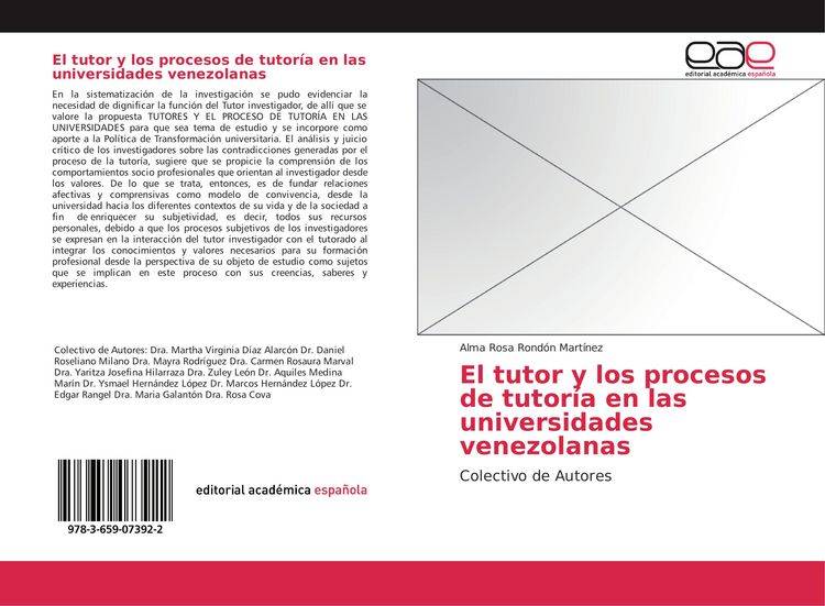 Produktbild: El tutor y los procesos de tutor&iacute;a en las universidades venezolanas