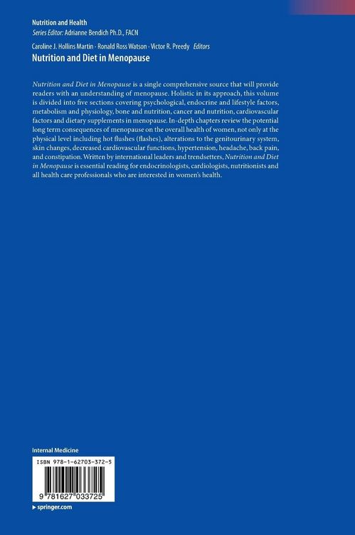 Produktbild: Nutrition and Diet in Menopause