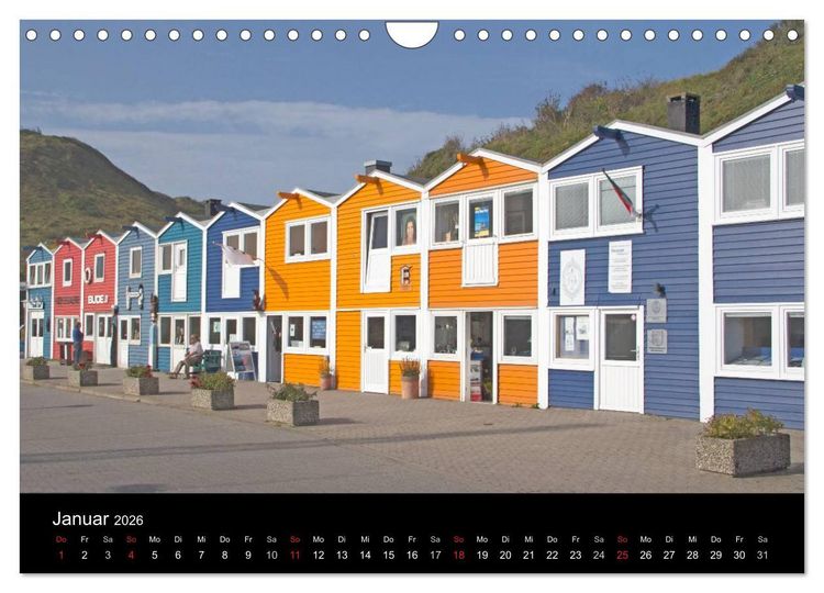 Produktbild: Helgoland - idyllische Nordseeinsel (Wandkalender 2026 DIN A4 quer), CALVENDO Monatskalender