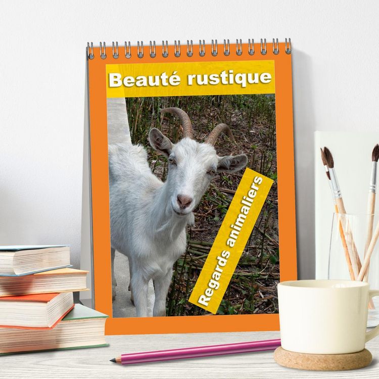 Produktbild: Beaut&eacute; rustique Regards animaliers (Calendrier de bureau 2026 DIN A5 horizontal), CALVENDO calendrier mensuel