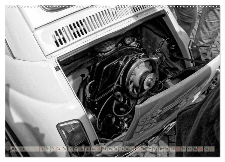 Produktbild: il Cinquecento - Details im Fokus - im Look eines legend&auml;ren Analogfilms (hochwertiger Premium Wandkalender 2025 DIN A2 quer), Kunstdruck in Hochglanz