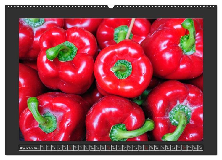Produktbild: Obst + Gem&uuml;se (hochwertiger Premium Wandkalender 2026 DIN A2 quer), Kunstdruck in Hochglanz
