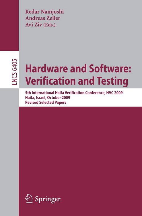 Produktbild: Hardware and Software: Verification and Testing