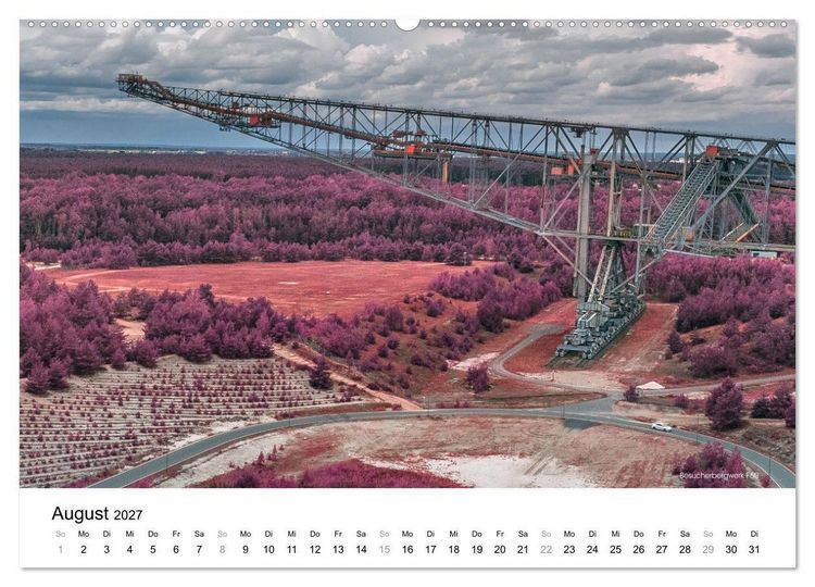 Produktbild: Die Lausitz im faszinierenden Infrarotlicht (hochwertiger Premium Wandkalender 2027 DIN A2 quer), Kunstdruck in Hochglanz