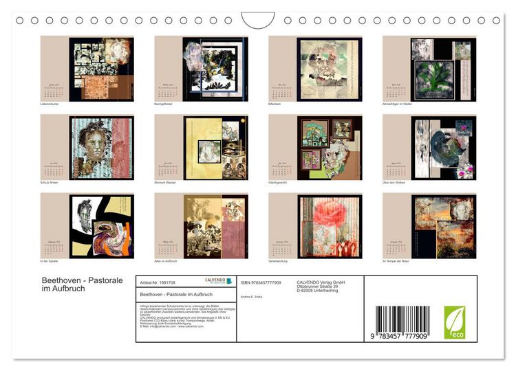 Produktbild: Beethoven - Pastorale im Aufbruch (Wandkalender 2026 DIN A4 quer), CALVENDO Monatskalender