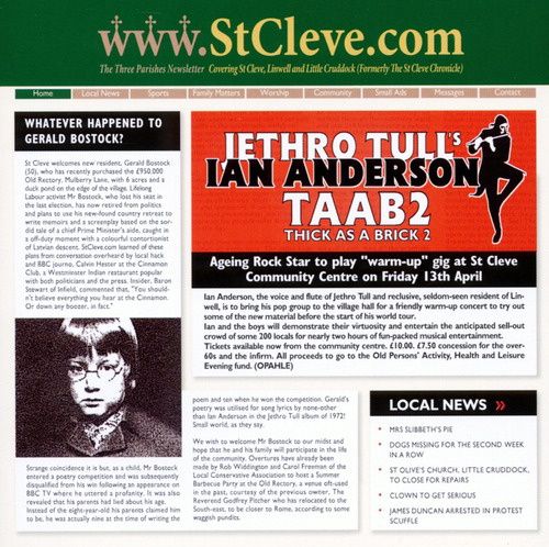 Produktbild: Jethro Tull/Anderson, I: Thick As A Brick 2 (Standard Editio
