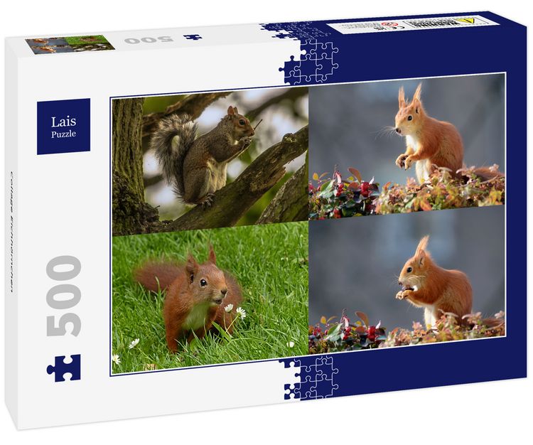 Produktbild: Lais Puzzle Collage Eichh&ouml;rnchen 500 Teile