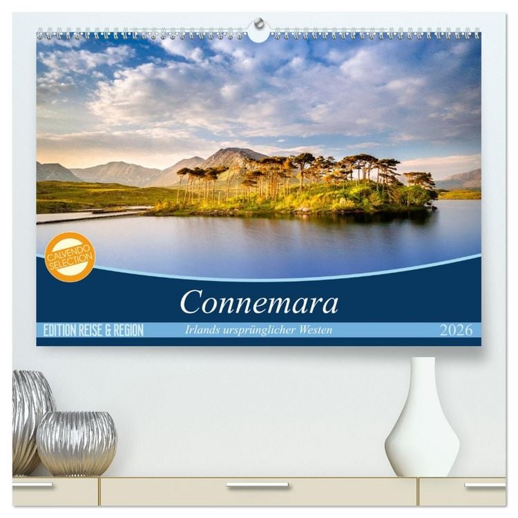 Produktbild: Connemara - Irlands urspr&uuml;nglicher Westen (hochwertiger Premium Wandkalender 2026 DIN A2 quer), Kunstdruck in Hochglanz
