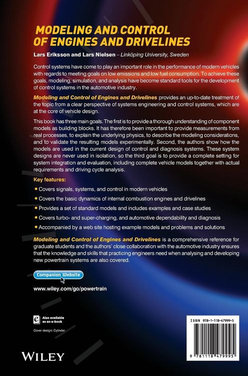 Produktbild: Modeling and Control of Engines and Drivelines