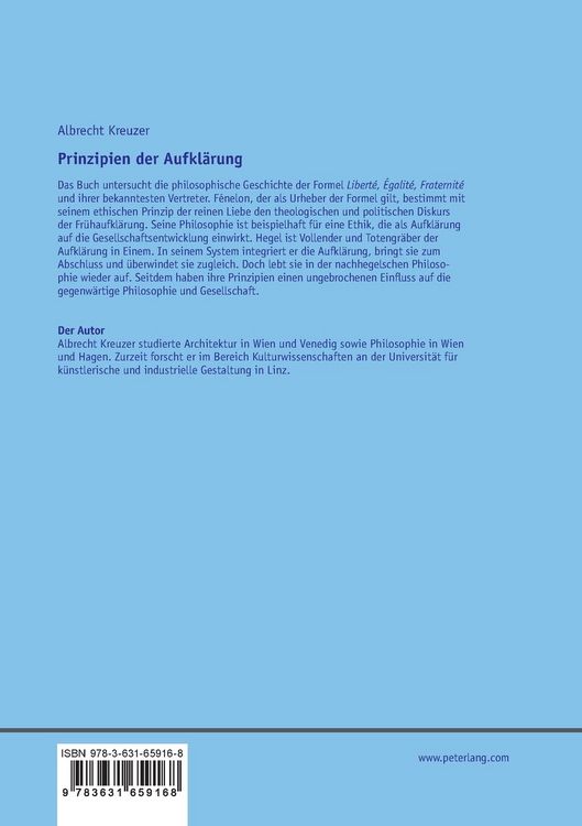 Produktbild: Prinzipien der Aufkl&auml;rung und ihre Bedeutung f&uuml;r die Sozialphilosophie