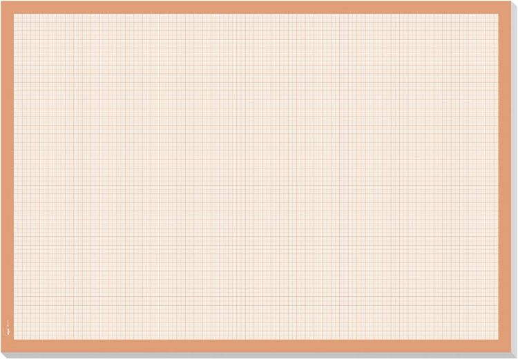 Produktbild: SIGEL Schreibunterlage, orange millimeterkariert mit Zierrand orange