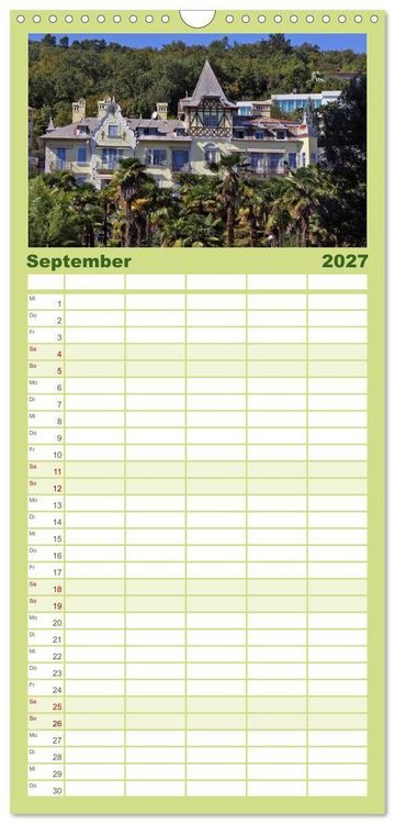Produktbild: Familienplaner 2027 - Zauberhaftes Opatija mit 5 Spalten (Wandkalender, 21 x 45 cm) CALVENDO