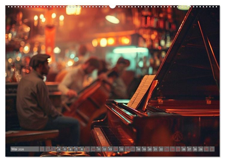 Produktbild: Tr&auml;ume aus Piano, Klavier und Fl&uuml;gel (Wandkalender 2026 DIN A2 quer), CALVENDO Monatskalender