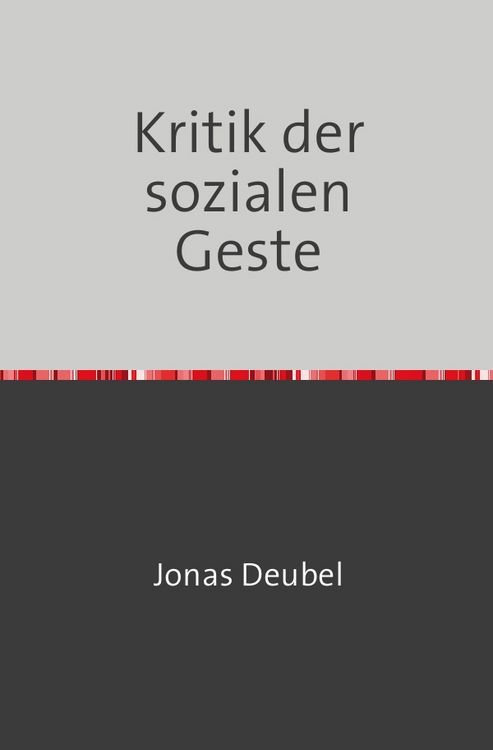 Produktbild: Kritik der sozialen Geste