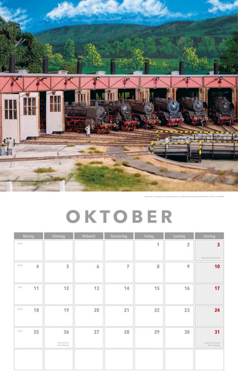 Produktbild: Modelleisenbahnen Kalender 2027