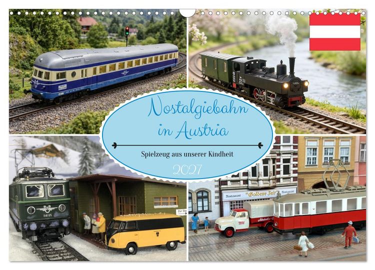 Produktbild: Nostalgiebahn in Austria (Wandkalender 2027 DIN A3 quer), CALVENDO Monatskalender
