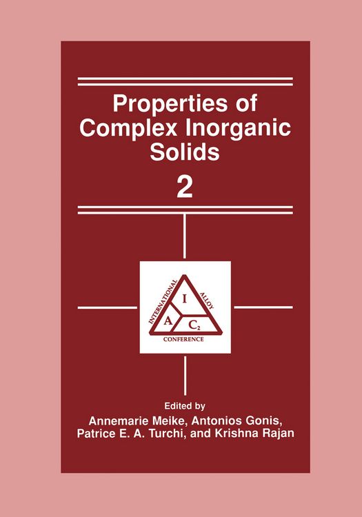 Produktbild: Properties of Complex Inorganic Solids 2