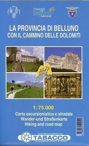 Produktbild: Tabacco Karte Provincia di Belluno