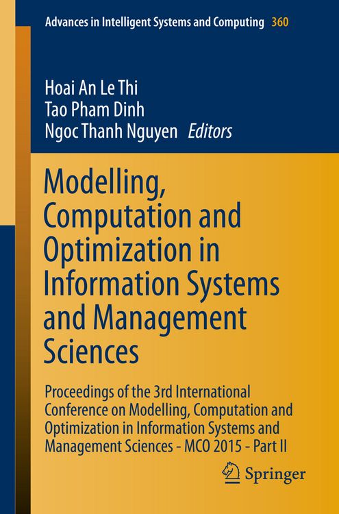 Produktbild: Modelling, Computation and Optimization in Information Systems and Management Sciences