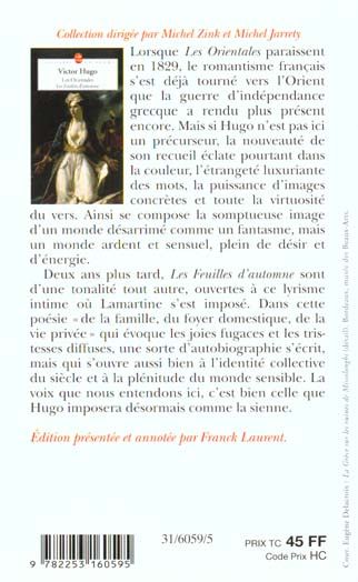 Produktbild: Les Orientales. Les feuilles d'automne
