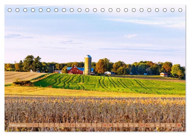 Produktbild: Pennsylvania. Die Wiege der USA zwischen Tradition und Moderne (Tischkalender 2026 DIN A5 quer), CALVENDO Monatskalender