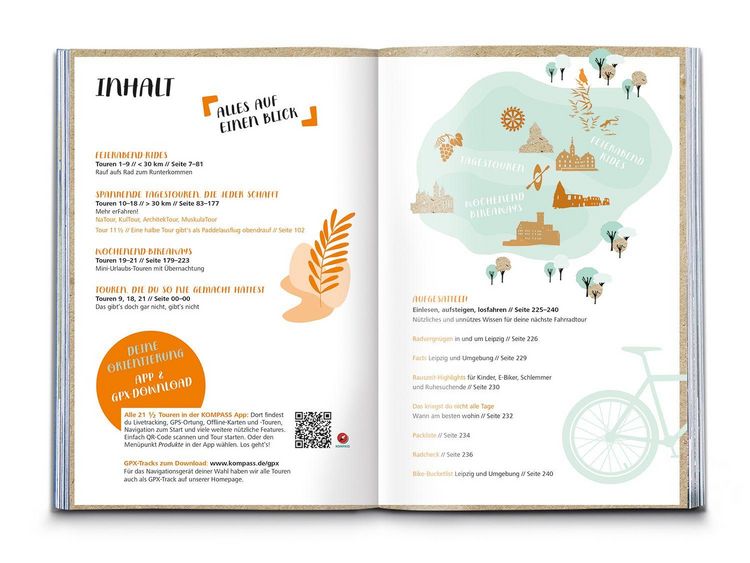 Produktbild: KOMPASS Radvergn&uuml;gen in und um Leipzig