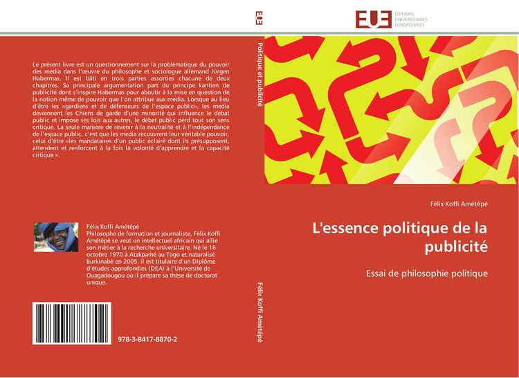 Produktbild: L'essence politique de la publicit&eacute;