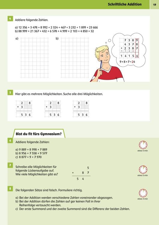 Produktbild: Klett Sicher ins Gymnasium Mathematik 4. Klasse