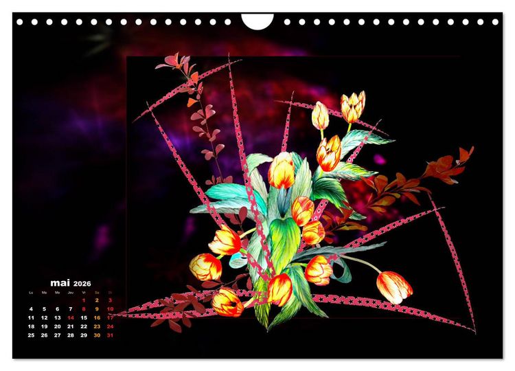 Produktbild: Images d'art Ikebana (Calendrier mural 2026 DIN A4 vertical), CALVENDO calendrier mensuel
