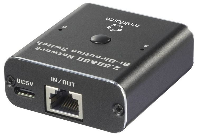 Produktbild: Renkforce RF-6736628 RF-EW-700 Netzwerk Switch RJ45 2 Port 5 GBit/s USB-Stromversorgung