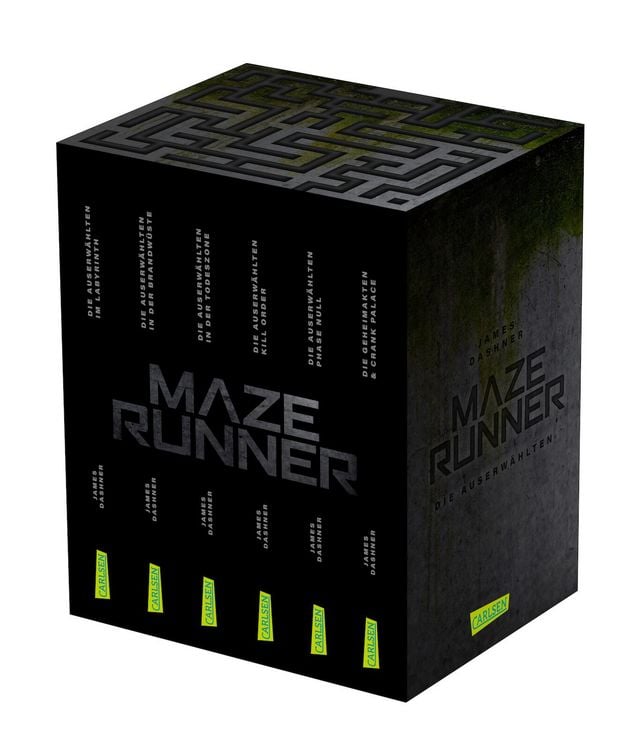 Produktbild: Maze-Runner-Schuber (6 B&auml;nde im Taschenbuch-Schuber inklusive Bonusband mit &raquo;Crank Palace&laquo; und &raquo;Die Geheimakten&laquo;)
