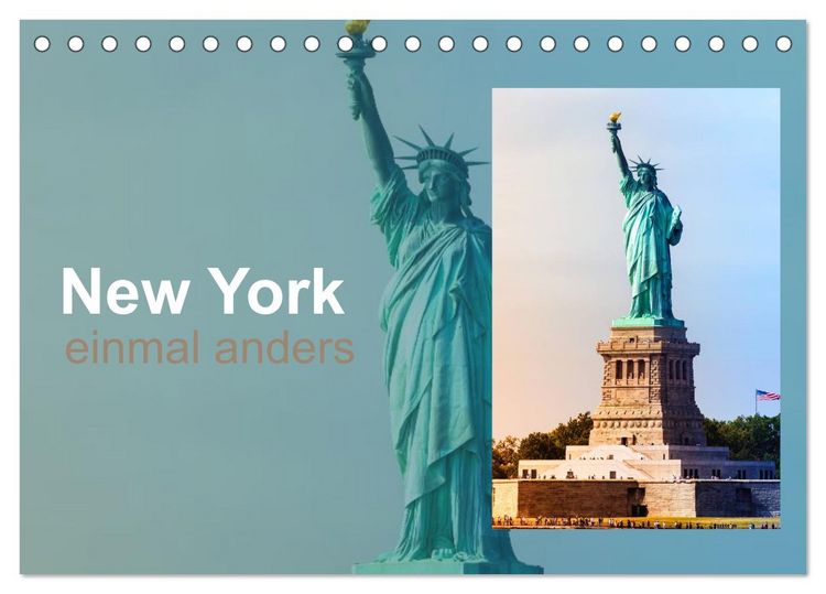 Produktbild: New York - einmal anders (Tischkalender 2026 DIN A5 quer), CALVENDO Monatskalender