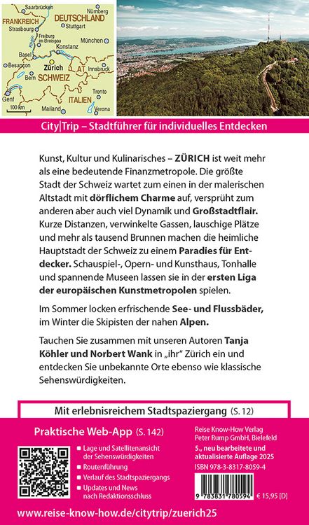 Produktbild: Reise Know-How CityTrip Zürich
