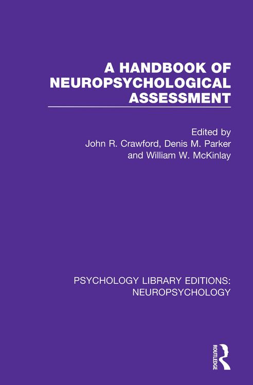 Produktbild: A Handbook of Neuropsychological Assessment