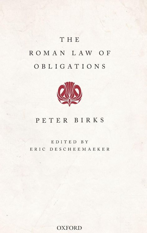 Produktbild: Roman Law Of Obligations C