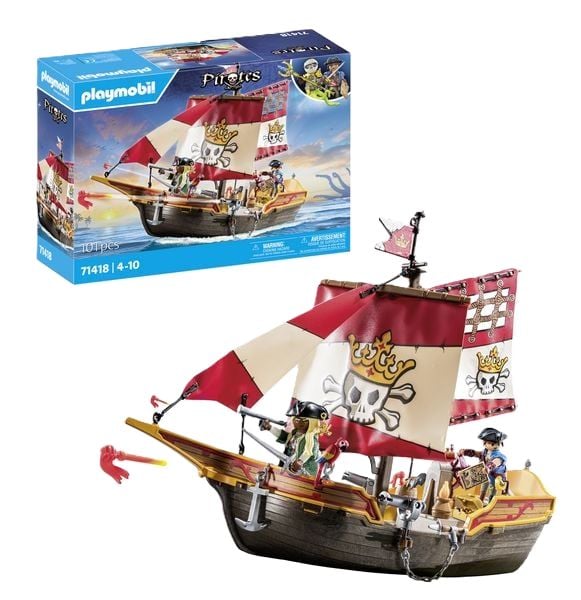 Produktbild: PLAYMOBIL&reg; Pirates 71418 Piratenschiff