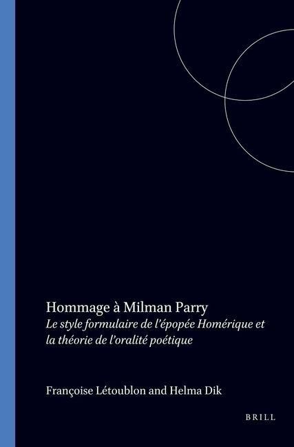Produktbild: Hommage &Agrave; Milman Parry