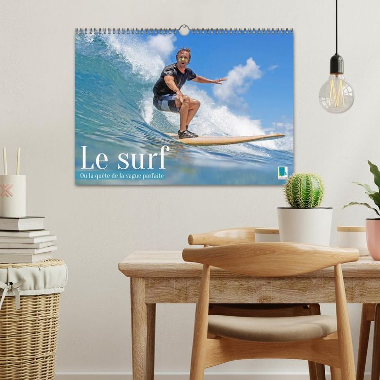 Produktbild: Le surf ou la qu&ecirc;te de la vague parfaite (Calendrier mural 2027 DIN A3 vertical), CALVENDO calendrier mensuel