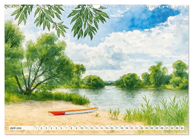 Produktbild: Bilder der Havelregion - Impressionen zwischen Brandenburg und Havelberg (Wandkalender 2026 DIN A3 quer), CALVENDO Monatskalender