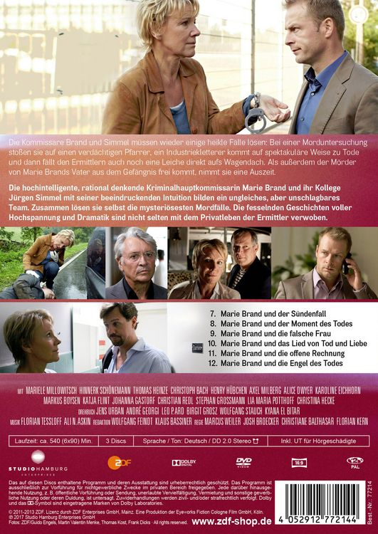 Produktbild: Marie Brand 2 - Folge 7-12 [3 DVDs]