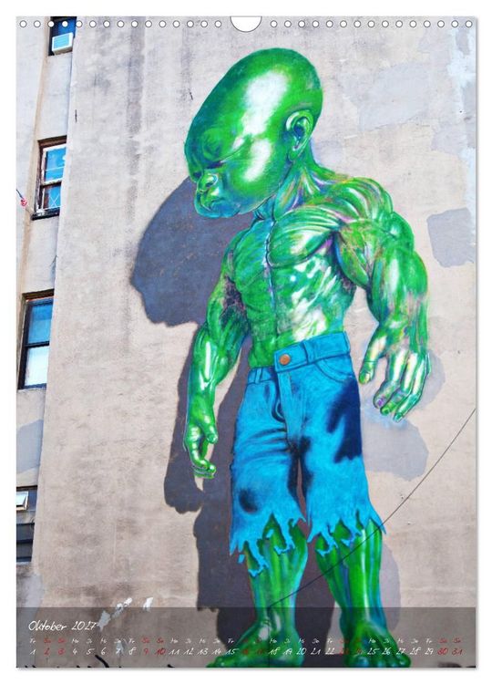 Produktbild: Faszinierende Streetart an Mauern und Hausw&auml;nden (Wandkalender 2027 DIN A3 hoch), CALVENDO Monatskalender