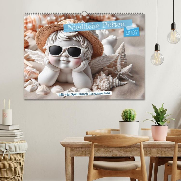 Produktbild: Niedliche Putten (Wandkalender 2027 DIN A2 quer), CALVENDO Monatskalender