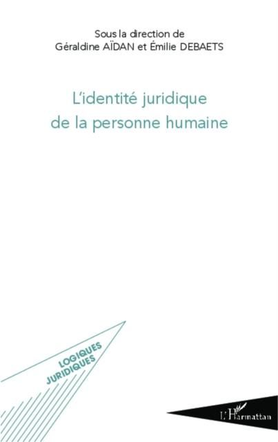 Produktbild: L'identite juridique de la personne humaine