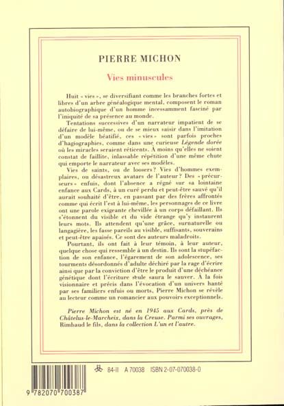 Produktbild: Les vies minuscules