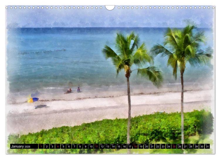 Produktbild: Beautiful Beaches Of Naples (Wall Calendar 2026 DIN A3 landscape), CALVENDO 12 Month Wall Calendar
