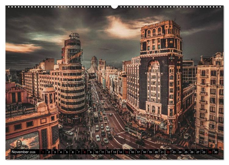 Produktbild: Hauptstadt Madrid (Wandkalender 2026 DIN A2 quer), CALVENDO Monatskalender